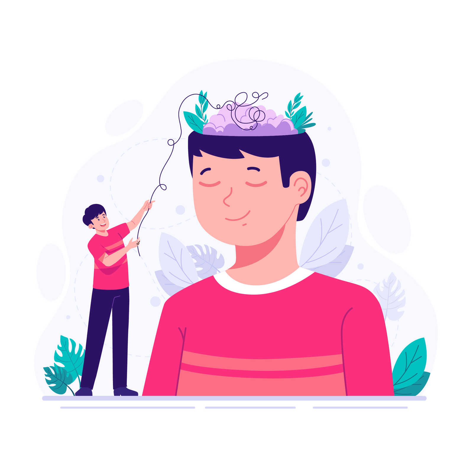 A man with calm mind A man with calm mind